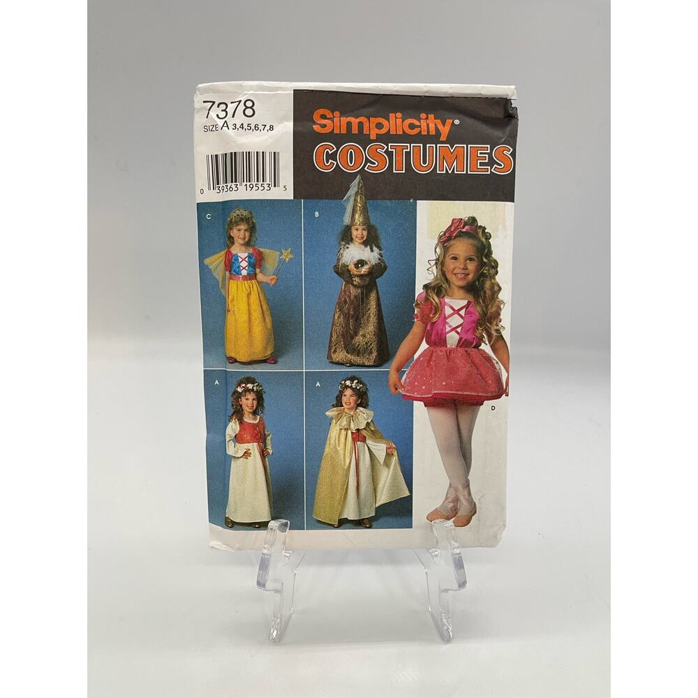 Vintage NOS Simplicity Children's Costume Pattern 7378 UNCUT FACTORY FOLD